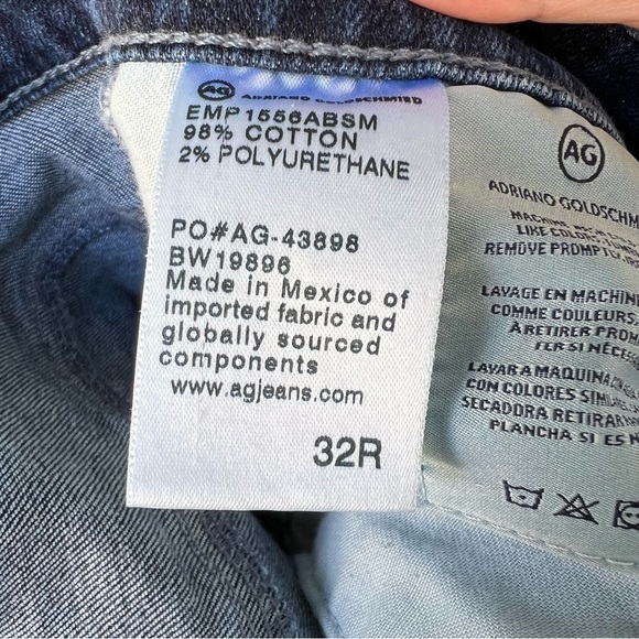 AG ANTHROPOLOGIE THE STEVIE HIGH RISE ANKLE JEANS DARK WASH SIZE 32 - Picture 8 of 11